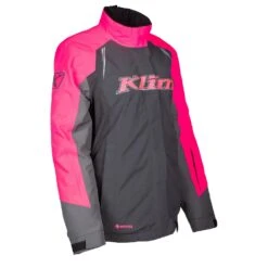 Klim Women's Strata Jacket -Motorcycle Clothing Shop 3145 001 Asphalt 20 20Knockout 20Pink 05