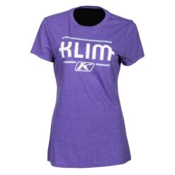 Klim Women's Kute Corp Short Sleeve Tees -Motorcycle Clothing Shop 3783 001 Purple 20 20Monument 01