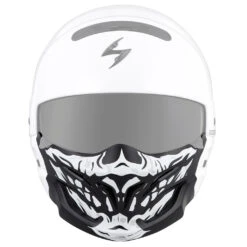 Scorpion Covert Face Mask - Skull -Motorcycle Clothing Shop Covert Skull Mask on white front 1