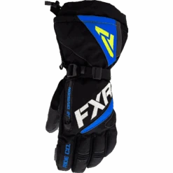 Fuel Glove -Motorcycle Clothing Shop Fuel Glove M BlackBlueHiVis 220810 1040 front