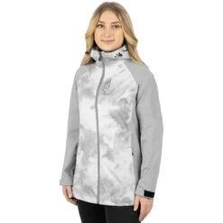 Jade Dual Laminate Women's Jacket 6 Jade Dual Laminate Women's Jacket -Motorcycle Clothing Shop Jade DualLam Jacket W WhiteInkGrey 222201 0205 front