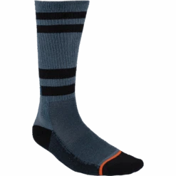 Turbo Athletic Socks 9 Turbo Athletic Socks -Motorcycle Clothing Shop TurboAthleticSock Steel 211651 0337 front