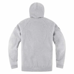 Icon Uparmor Hoodies 13 Icon Uparmor Hoodies -Motorcycle Clothing Shop UparmorHoodieGreyBack