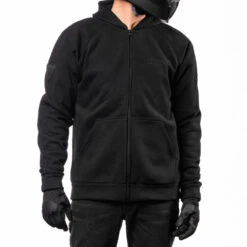Icon Uparmor Hoodies 10 Icon Uparmor Hoodies -Motorcycle Clothing Shop UparmorHoodie Black Front