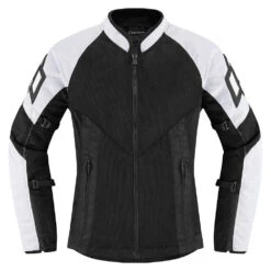 Icon Mesh AF Women's Jacket -Motorcycle Clothing Shop WmnsMeshAFCEJacketWhiteFront