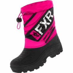Octane Youth/Child Boots -Motorcycle Clothing Shop Yth Octane Blackfuchsia 190717 1090 front
