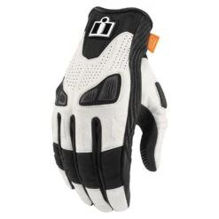 Icon Automag Women's Gloves -Motorcycle Clothing Shop icon womens automag gloves womens motorcycle gloves icon white xs 961671