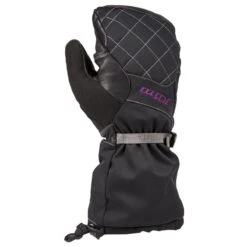 Klim Women's Allure Mittens -Motorcycle Clothing Shop klim allure mittens womens snowmobile gloves klim black purple xs 148618